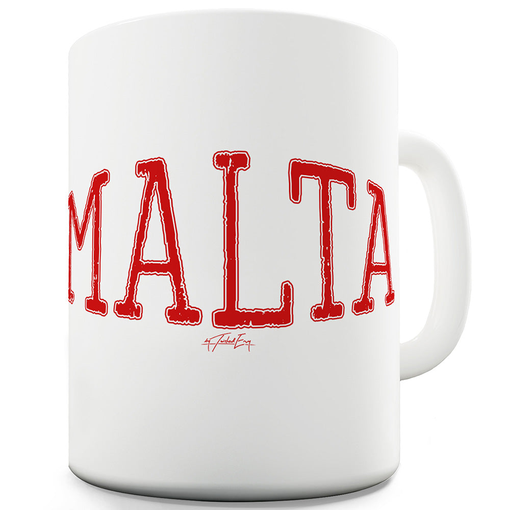 Malta College Grunge Ceramic Tea Mug