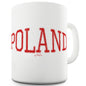 Poland College Grunge Ceramic Mug Slogan Funny Cup