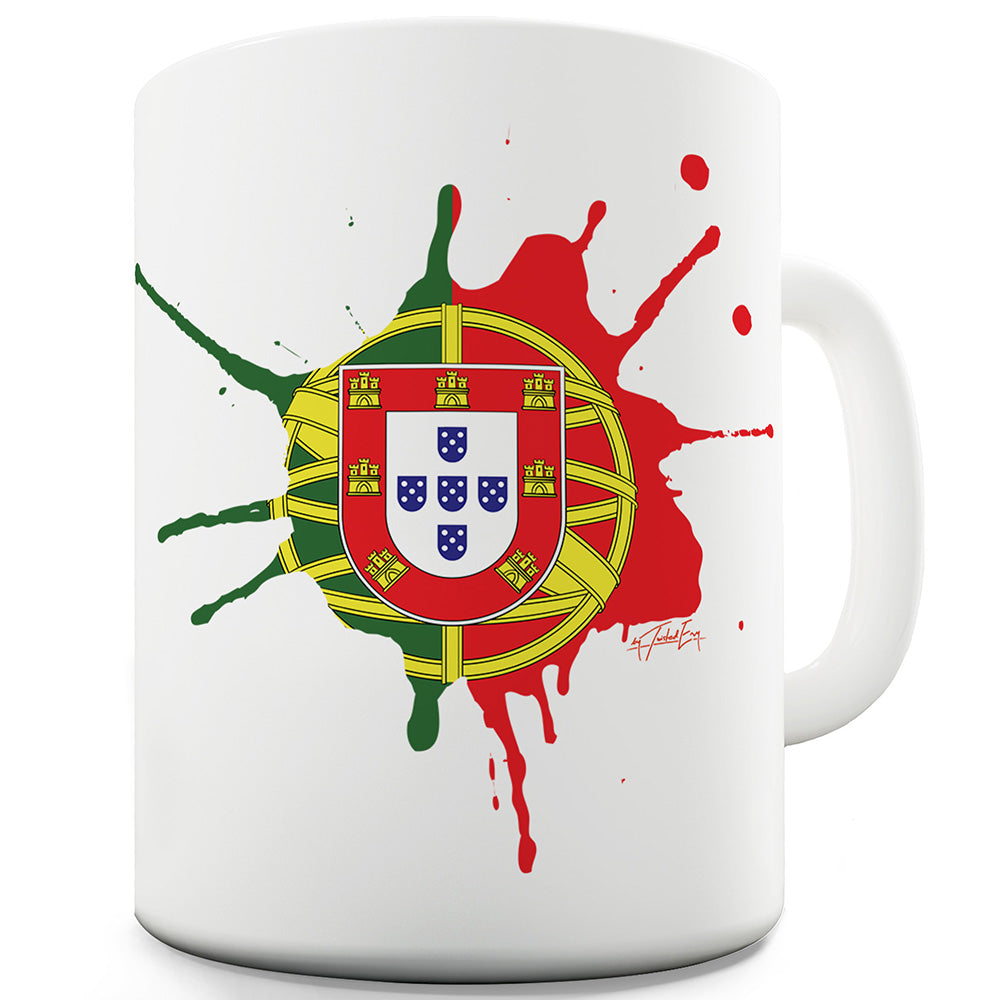 Portugal Splat Funny Mugs For Men Rude