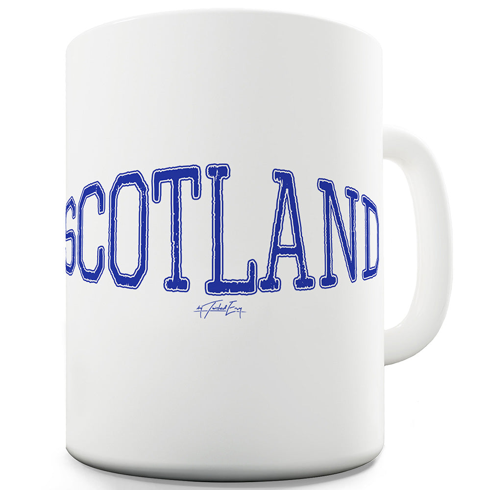 Scotland College Grunge Mug - Unique Coffee Mug, Coffee Cup