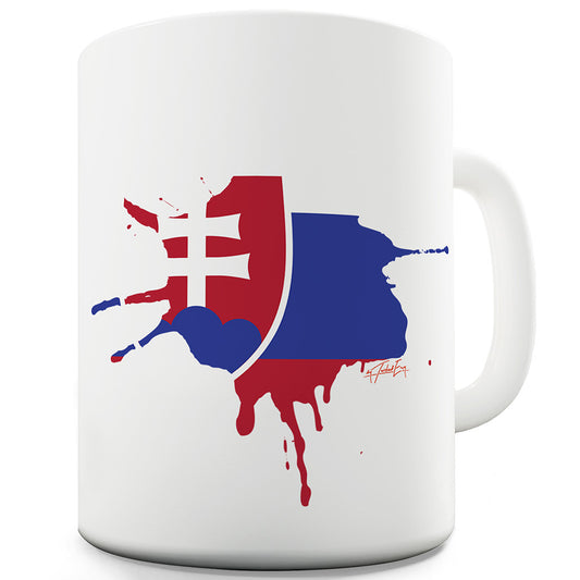 Slovakia Splat Funny Coffee Mug