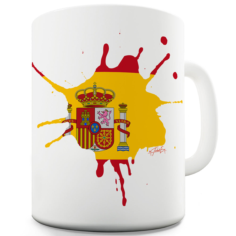 Spain Splat Funny Mugs For Work