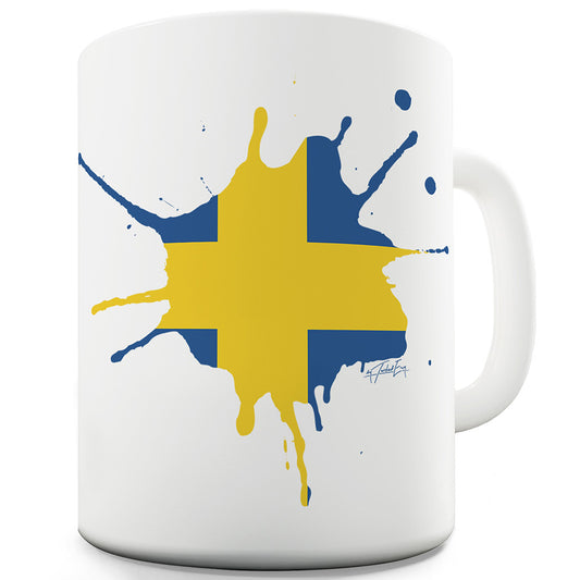 Sweden Splat Funny Mugs For Men