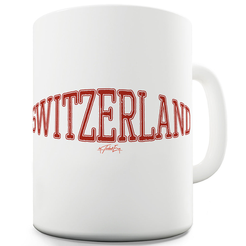 Switzerland College Grunge Funny Mug