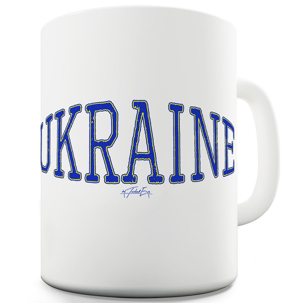 Ukraine College Grunge Ceramic Novelty Mug