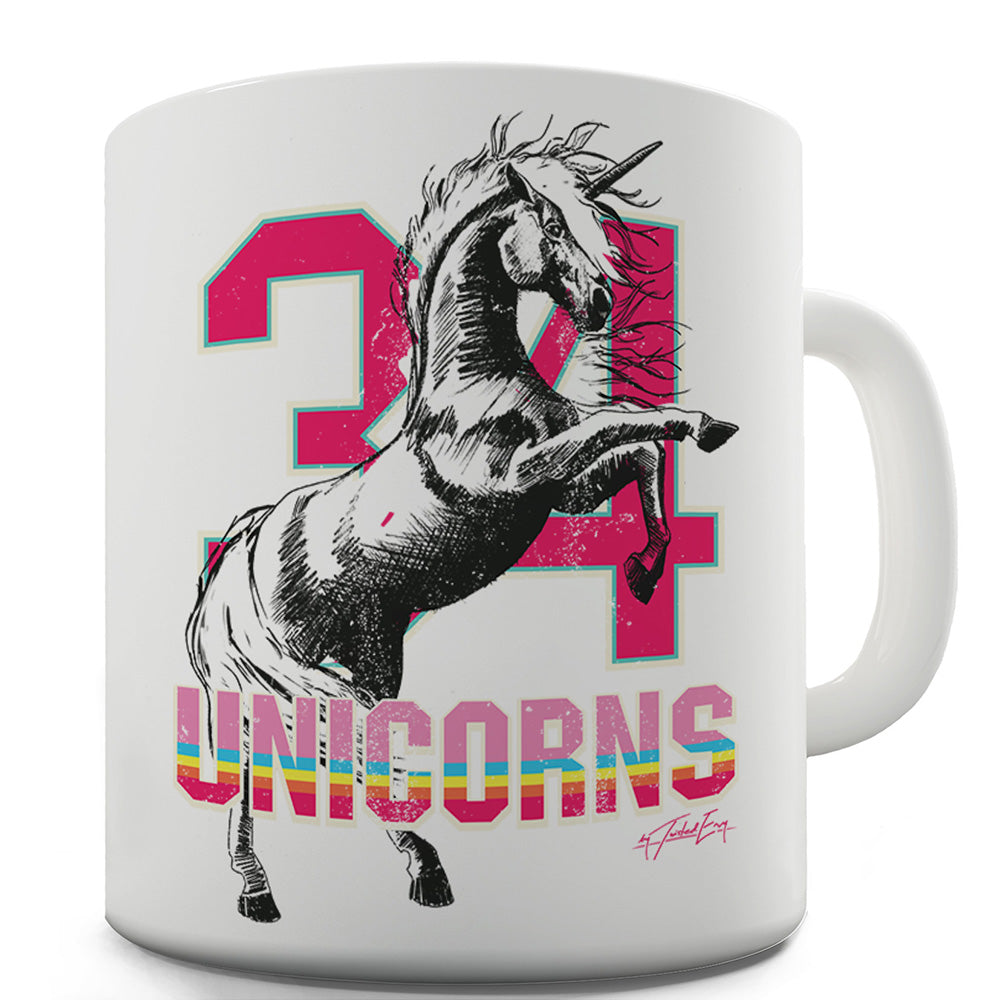 34 Unicorns Ceramic Novelty Mug