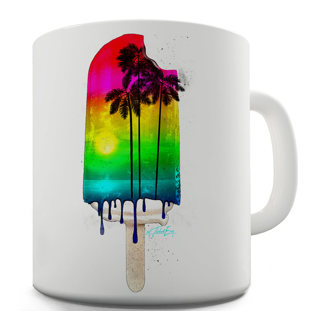 Rainbow Palms Ice Lolly Funny Mugs For Women