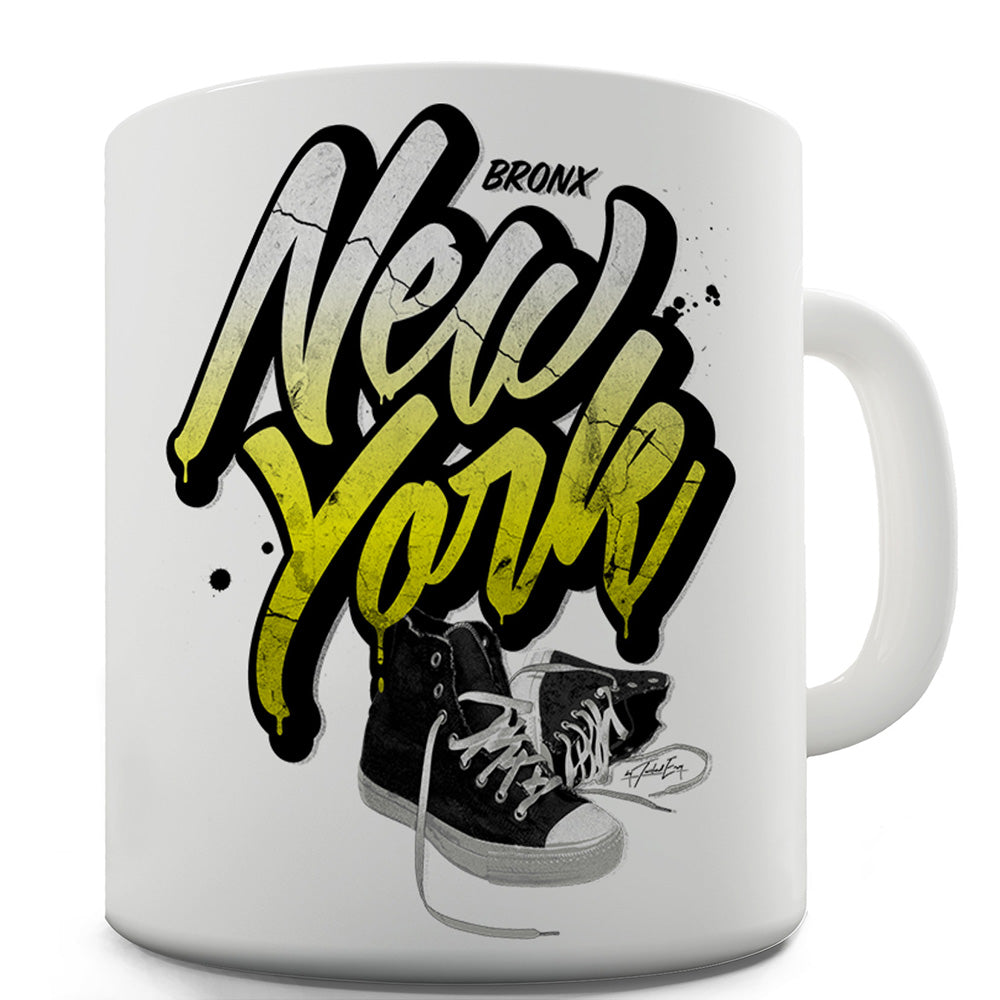 Bronx New York Sneakers Ceramic Novelty Mug
