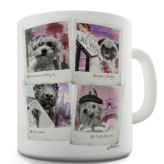 Dogs On Holiday Funny Coffee Mug