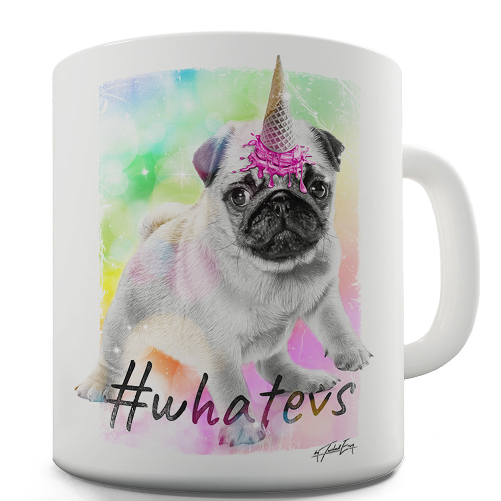 Unicorn Ice Cream Pug Funny Mugs For Men Rude