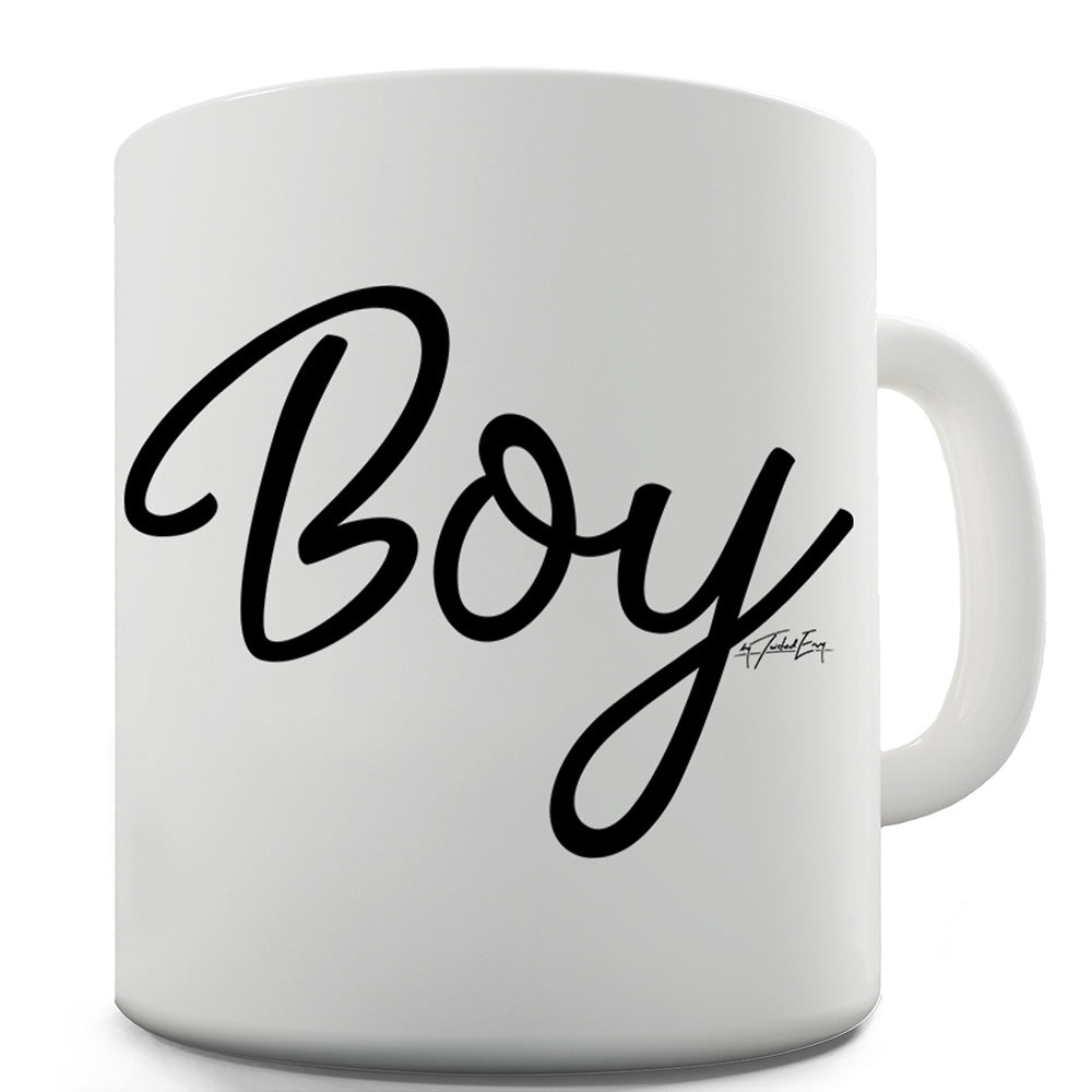 Boy Script Writing Funny Mugs For Men Rude