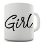 Girl Script Writing Funny Mug