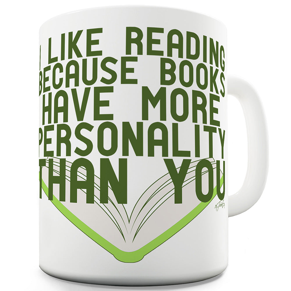 I Like Reading Funny Office Secret Santa Mug