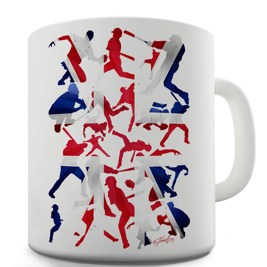 GB Baseball Silhouette Funny Mug