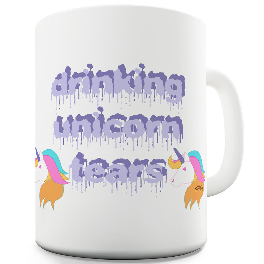 Drinking Unicorn Tears Ceramic Novelty Gift Mug