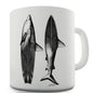 Shark Surfboard Funny Coffee Mug