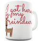 I Got Here On My Reindeer Funny Mugs For Work