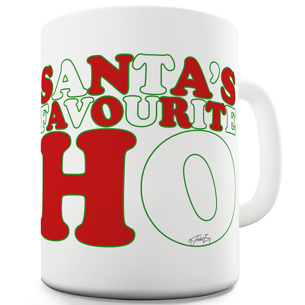 Santa's Favourite Ho Mug - Unique Coffee Mug, Coffee Cup