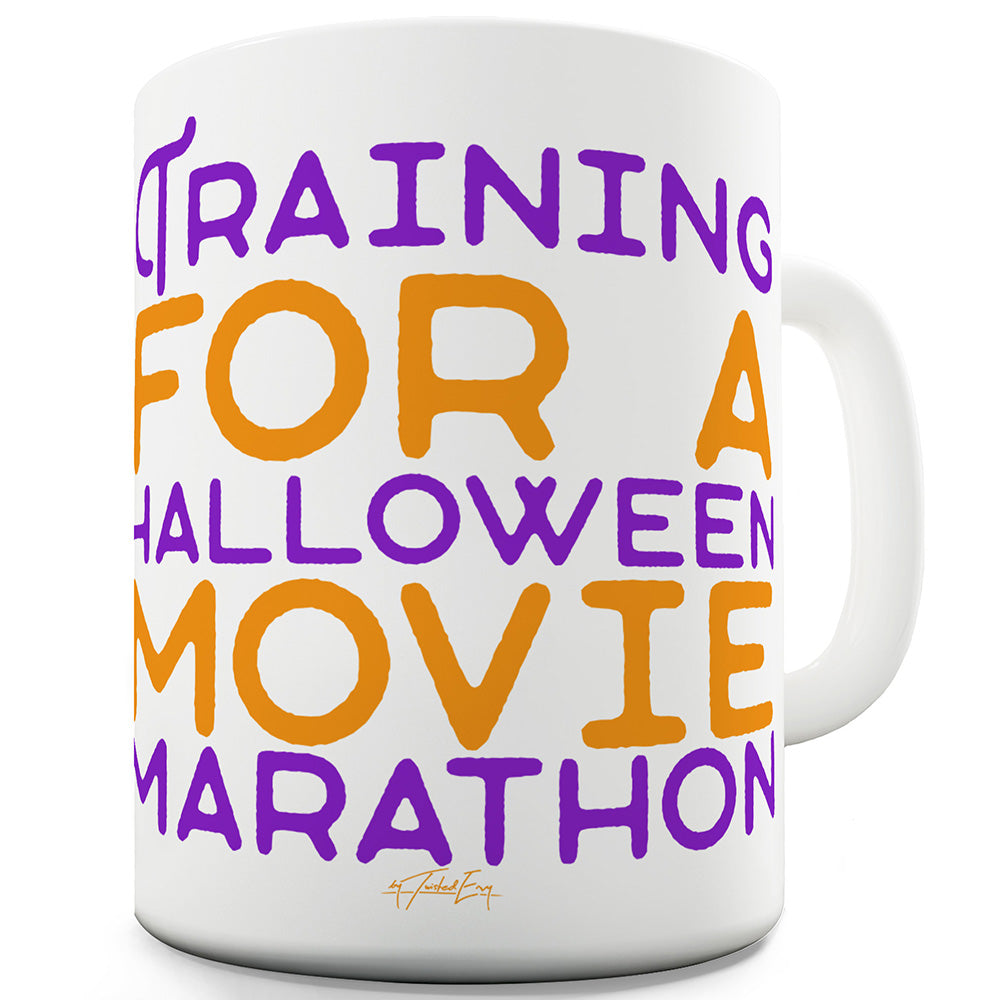 Halloween Movie Marathon Funny Mugs For Coworkers