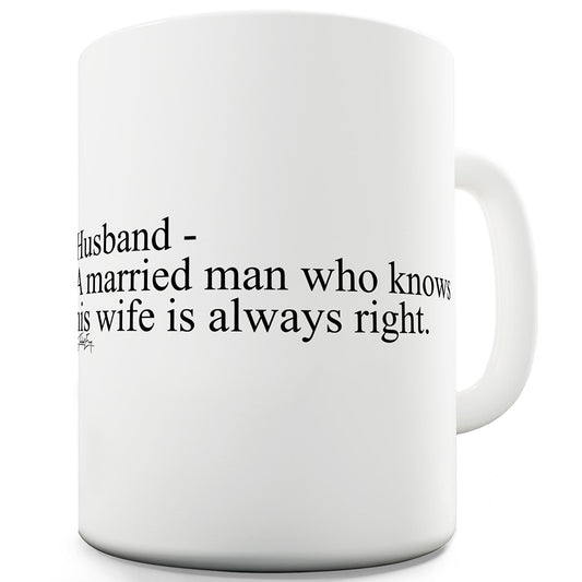 Husband Description Ceramic Tea Mug