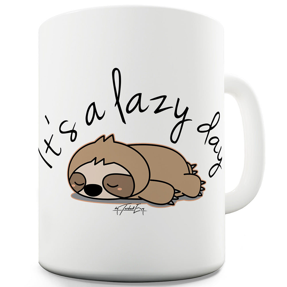 It's A Lazy Day Funny Office Secret Santa Mug