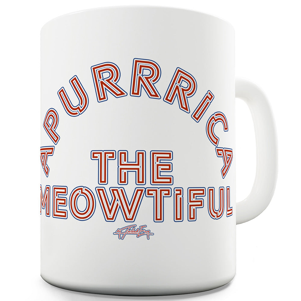 Apurrica The Meowtiful Mug - Unique Coffee Mug, Coffee Cup