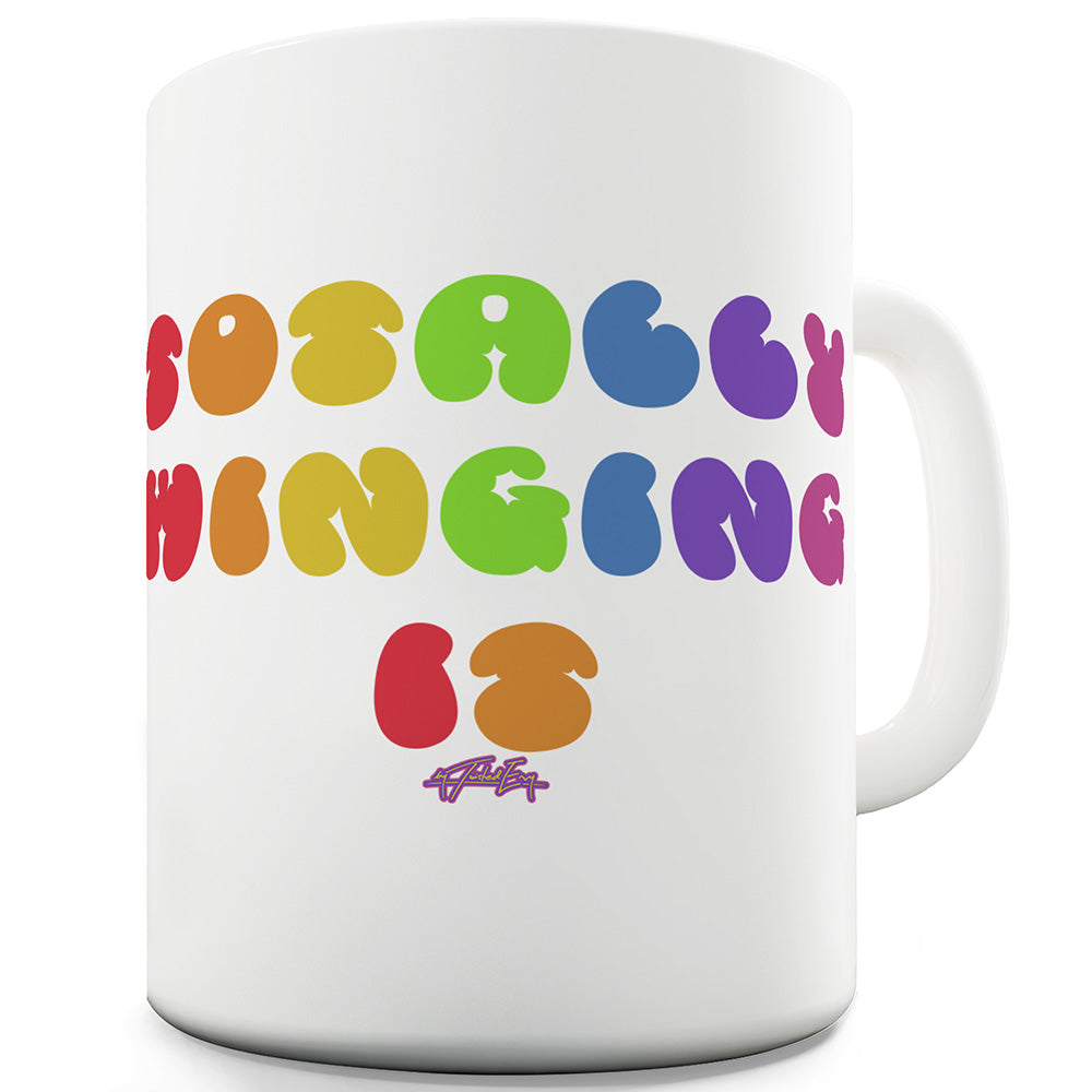 Totally Winging It Funny Novelty Mug Cup