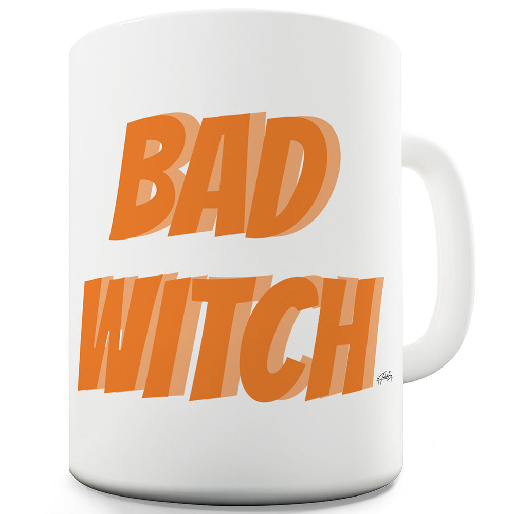 Bad Witch Orange Funny Mugs For Work