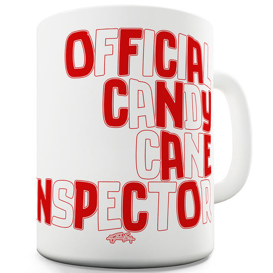 Candy Cane Inspector Ceramic Novelty Mug