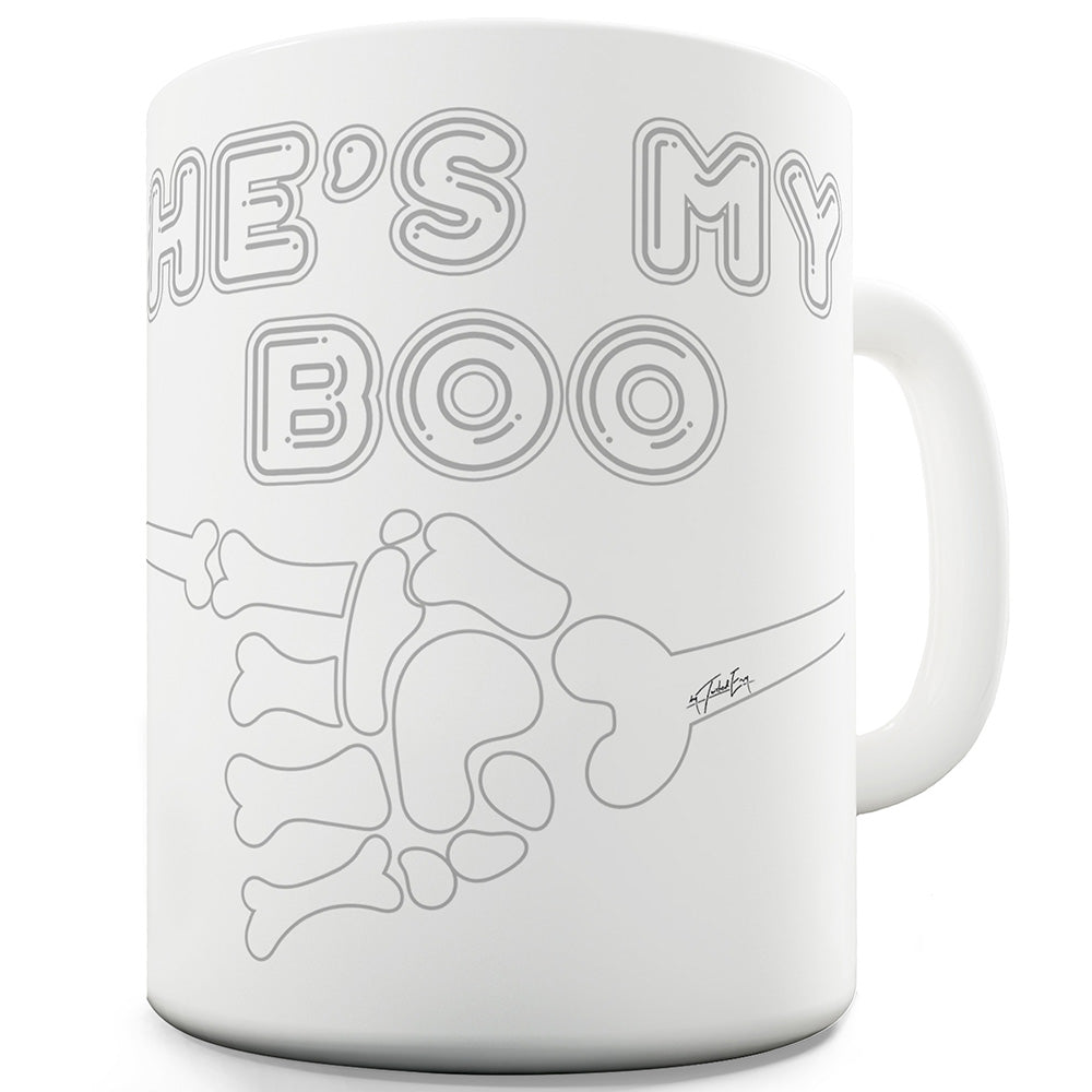 He's My Boo Funny Mugs For Men