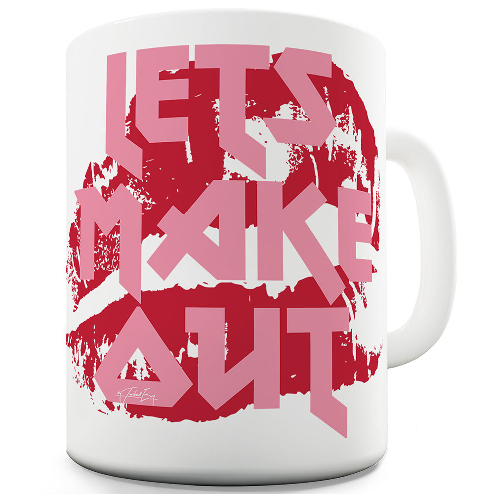 Let's Make Out Ceramic Novelty Gift Mug