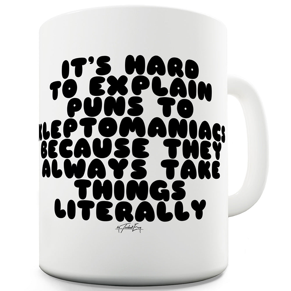 It's Hard To Explain Puns Mug - Unique Coffee Mug, Coffee Cup