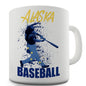 Alaska Baseball Splatter Funny Mugs For Men Rude