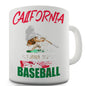 California Baseball Splatter Funny Mug