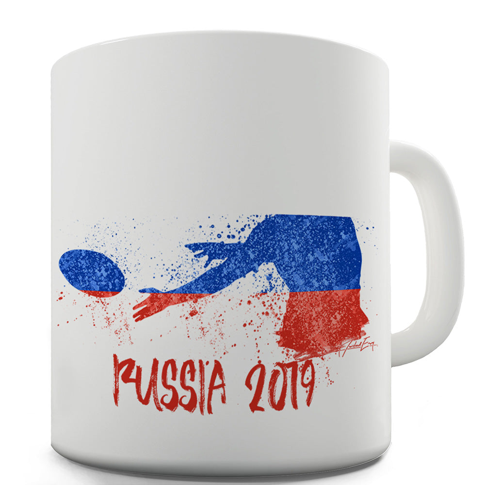 Rugby Russia 2019 Funny Coffee Mug