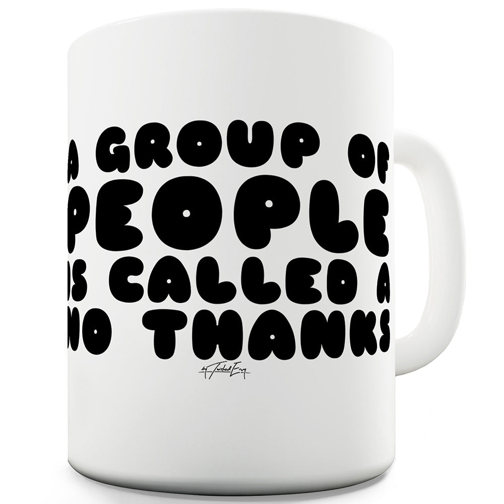 A Group Of People Funny Office Secret Santa Mug