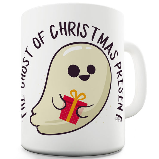 Christmas Present Ghost Funny Novelty Mug Cup