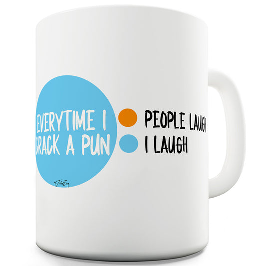 Everytime I Crack A Pun Funny Office Secret Santa Mug