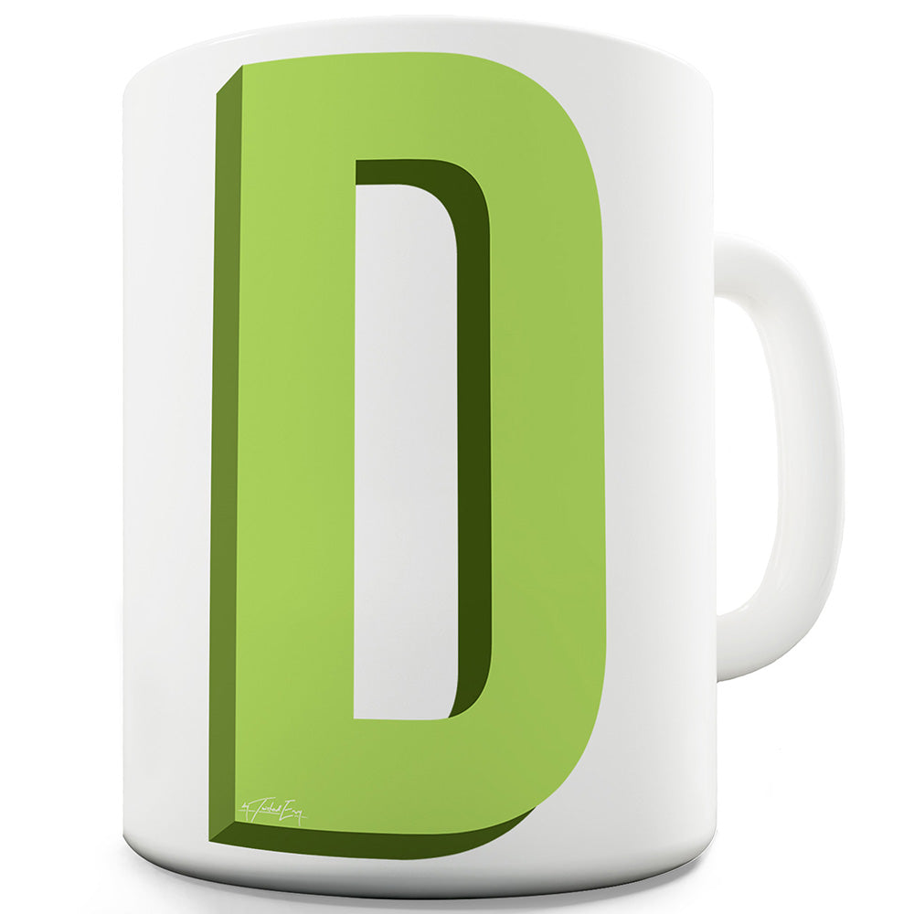 3D D Ceramic Tea Mug