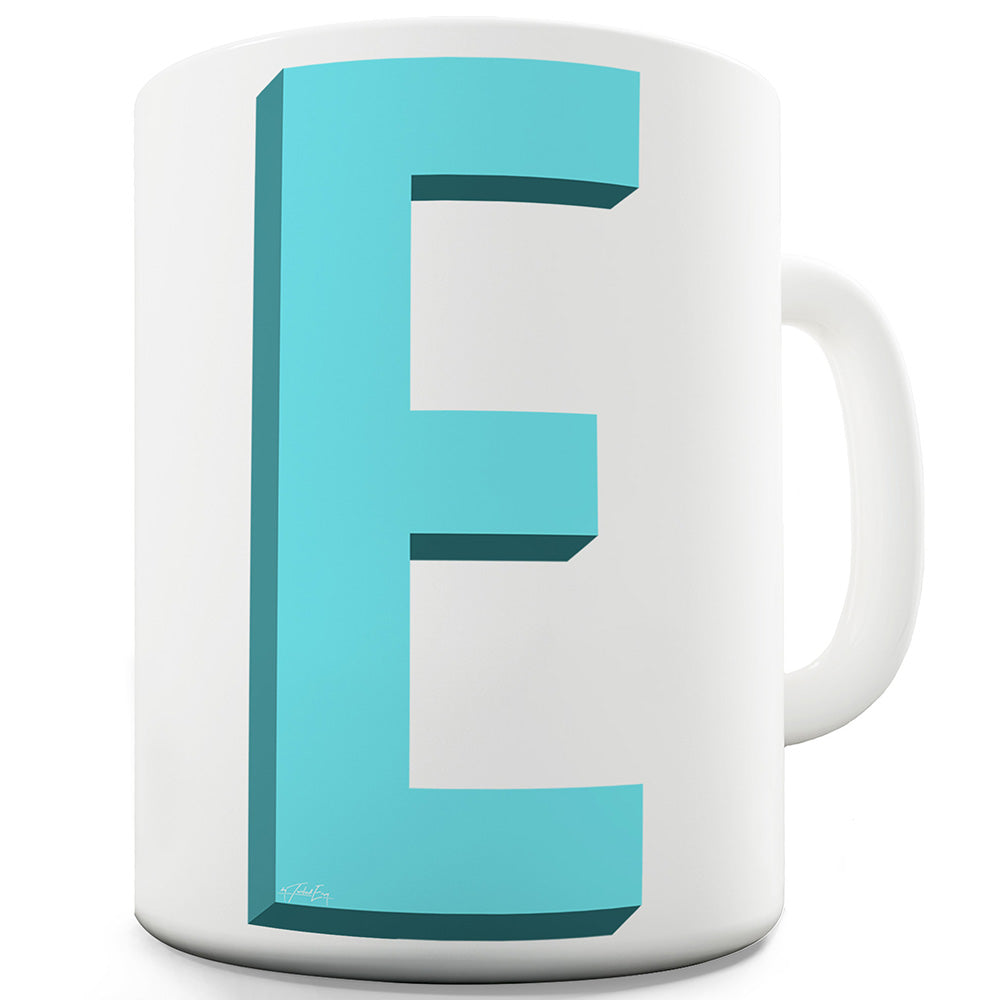 3D E Ceramic Tea Mug