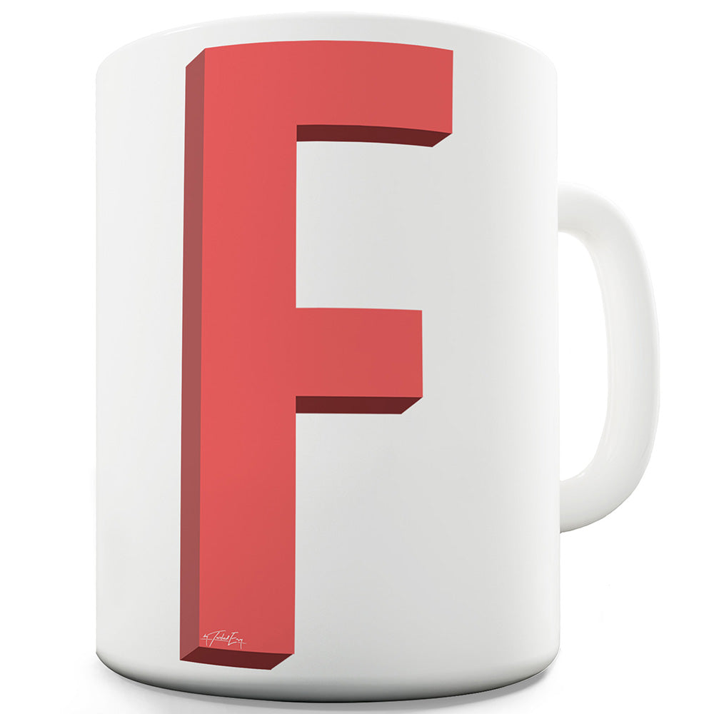 3D F Funny Mug