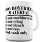 Boyfriend Material Mug - Unique Coffee Mug, Coffee Cup