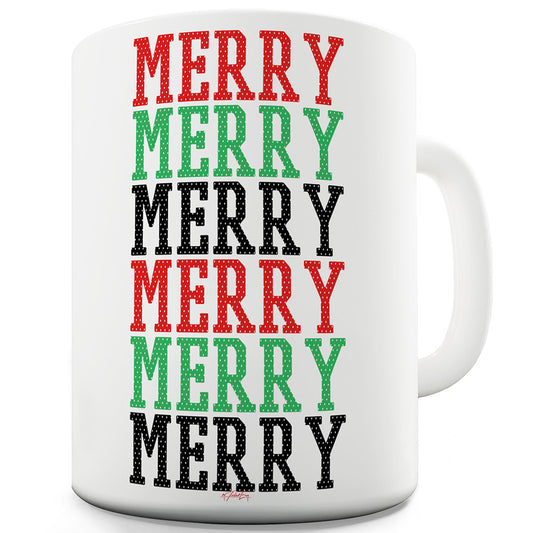 Merry Merry Merry Funny Office Secret Santa Mug