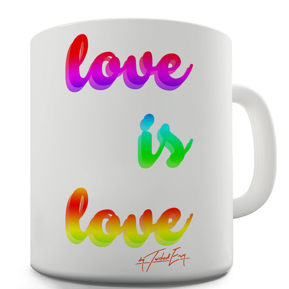 Love Is Love Pocket Placement Ceramic Mug