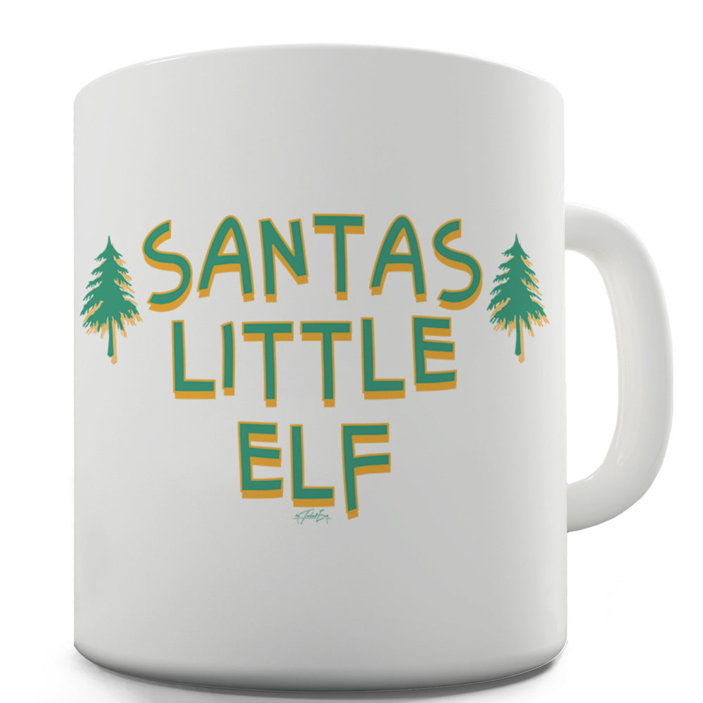 Santa's Little Elf Funny Office Secret Santa Mug