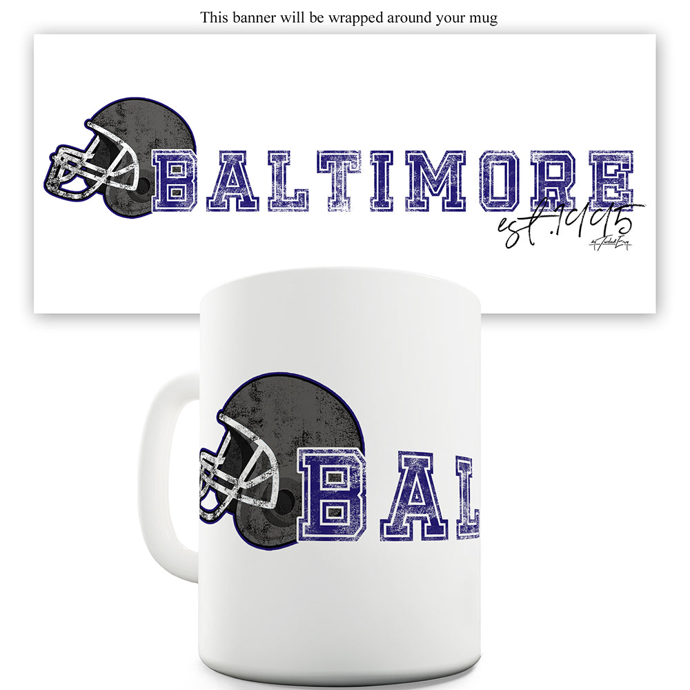 Baltimore American Football Established Ceramic Novelty Mug