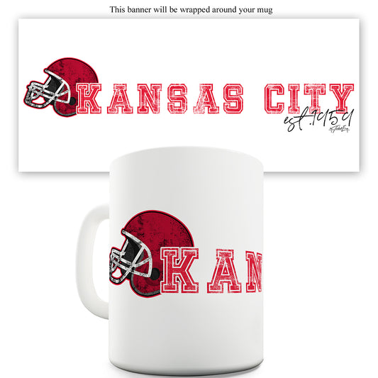 Kansas City American Football Established Ceramic Novelty Mug