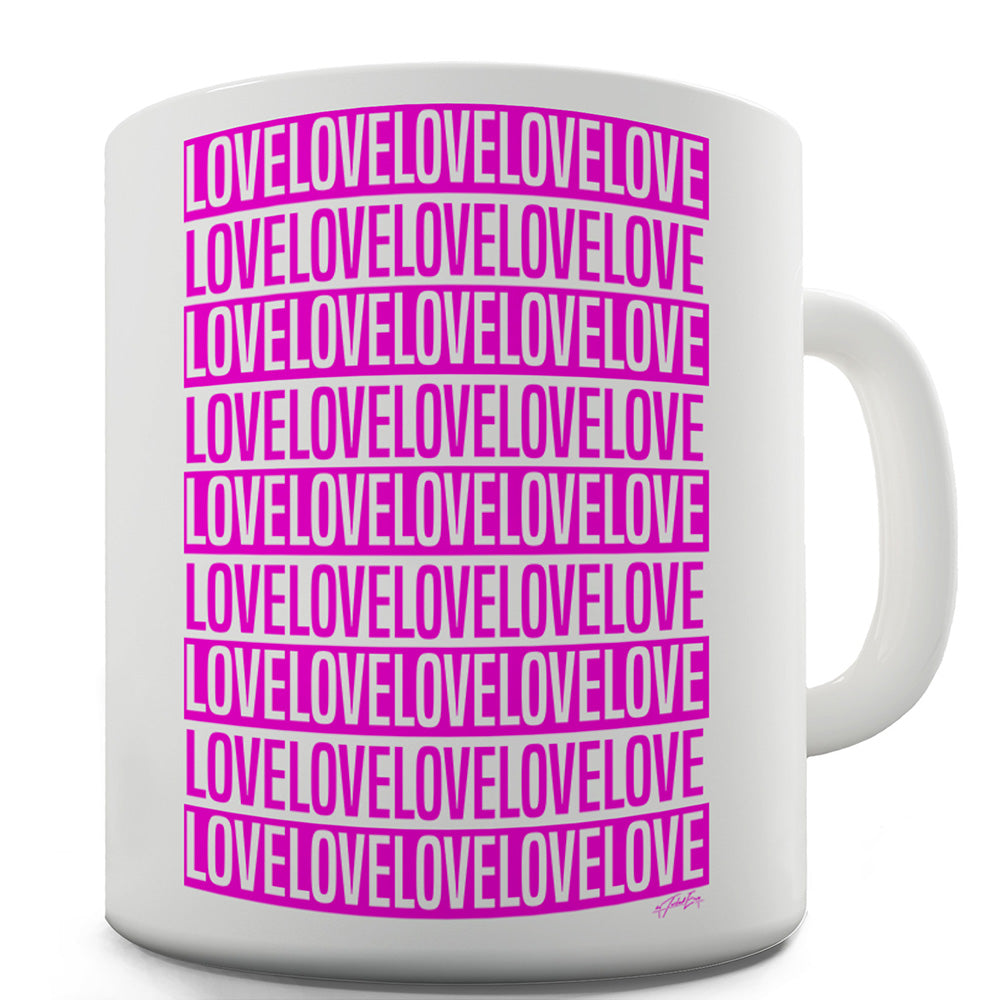 Love Repeat Stripe Funny Coffee Mug