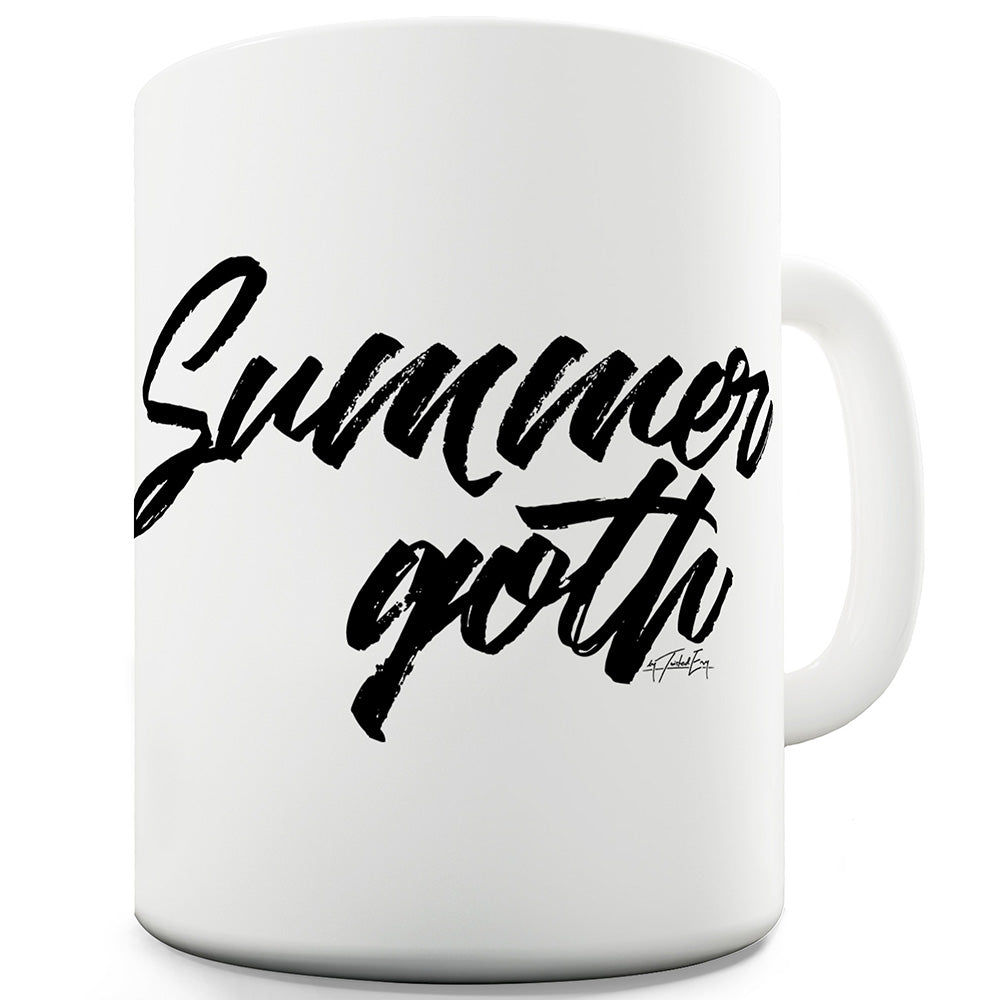 Summer Goth Ceramic Mug Slogan Funny Cup