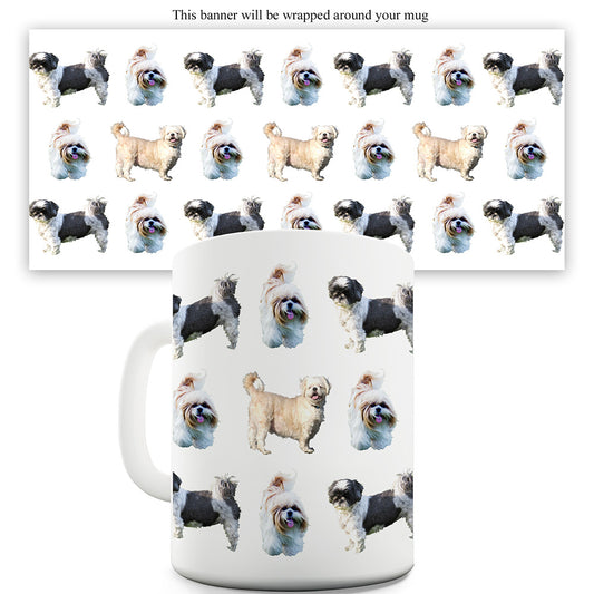 Shih Tzus Pattern Funny Mugs For Friends